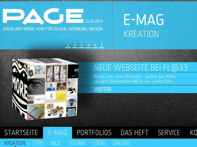 Page, e-mag, 14 January 2013