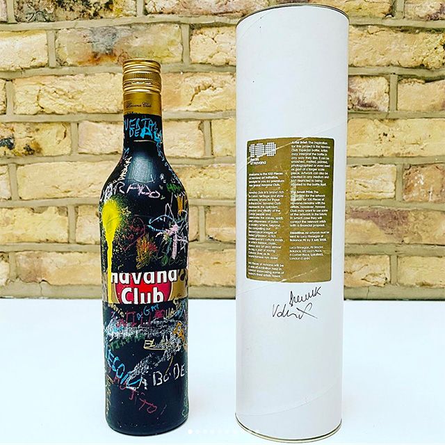 FL@33-designed custom Havana Club Especial bottle